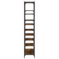 Preview: B?cherregal R?uchereiche 100x32x170 cm Holzwerkstoff und Eisen