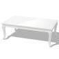 Preview: Couchtisch 115×65×42 cm Hochglanz Weiß