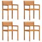 Preview: Gartenst?hle 4 Stk. 50x53x80 cm Massivholz Akazie