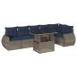 Preview: 7-teiliges Gartensofa-Set mit Kissen, grau, Polyrattan