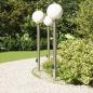 Preview: Pollerleuchten mit Sensor&Steckdose 3 Stk. 120 cm Edelstahl IP44