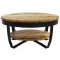 Preview: Couchtisch Raues Massives Mangoholz 65x32 cm