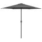 Preview: ARDEBO.de - Sonnenschirm mit Aluminium-Mast 270x246 cm Anthrazit