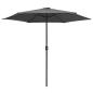 Preview: Sonnenschirm mit Aluminium-Mast 270x246 cm Anthrazit