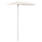 Preview: Halb-Sonnenschirm mit Mast 180x90 cm Sandfarbe