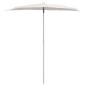 Preview: Halb-Sonnenschirm mit Mast 180x90 cm Sandfarbe