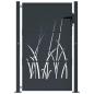 Preview: Gartentor Anthrazit 100x150 cm Stahl Gras-Design