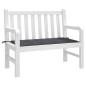 Preview: Gartenbank-Auflage Anthrazit 100x50x3 cm Oxford-Gewebe