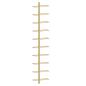 Preview: Wand-Weinregale f?r 10 Flaschen 2 Stk. Golden Metall