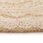 Preview: Teppich Jute Geflochten Bedruckt 150 cm Rund