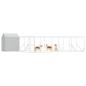 Preview: Outdoor-Hundezwinger mit Dach Silbern 10x6x2,5 m Stahl Verzinkt