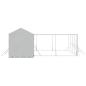 Preview: Outdoor-Hundezwinger mit Dach Silbern 10x6x2,5 m Stahl Verzinkt