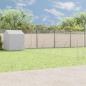 Preview: ARDEBO.de - Outdoor-Hundezwinger mit Dach Silbern 12x12x2,5m Stahl Verzinkt