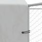 Preview: Outdoor-Hundezwinger mit Dach Silbern 12x12x2,5m Stahl Verzinkt
