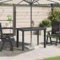 Preview: ARDEBO.de - Gartentisch Anthrazit 101x68x72 cm Kunststoff