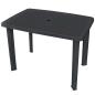 Preview: Gartentisch Anthrazit 101x68x72 cm Kunststoff
