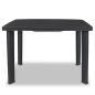 Preview: Gartentisch Anthrazit 101x68x72 cm Kunststoff