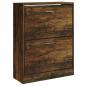 Preview: Schuhschrank Räuchereiche 63x24x81 cm Holzwerkstoff