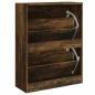 Preview: Schuhschrank Räuchereiche 63x24x81 cm Holzwerkstoff