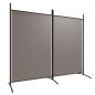 Preview: 2-tlg. Paravent Anthrazit 175x180 cm Stoff