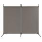 Preview: 2-tlg. Paravent Anthrazit 175x180 cm Stoff