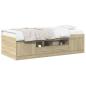 Preview: Bettgestell mit Stauraum Sonoma-Eiche 80 x 200 cm Holzwerkstoff