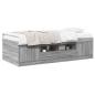 Preview: Bettgestell mit Stauraum Grau Sonoma 80 x 200 cm Holzwerkstoff