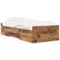Preview: Bettgestell mit Stauraum Altholz 80 x 200 cm Holzwerkstoff