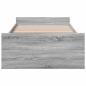 Preview: Bettgestell mit Stauraum Grau Sonoma 80 x 200 cm Holzwerkstoff