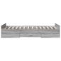 Preview: Bettgestell mit Stauraum Grau Sonoma 80 x 200 cm Holzwerkstoff