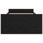 Preview: Bettgestell mit Stauraum Schwarze Eiche 80 x 200 cm