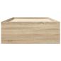 Preview: Bettgestell mit Stauraum Sonoma-Eiche 80 x 200 cm Holzwerkstoff