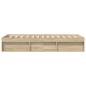 Preview: Bettgestell mit Stauraum Sonoma-Eiche 80 x 200 cm Holzwerkstoff