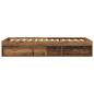Preview: Bettgestell mit Stauraum Altholz 80 x 200 cm Holzwerkstoff
