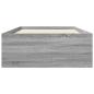 Preview: Bettgestell mit Stauraum Grau Sonoma 80 x 200 cm Holzwerkstoff