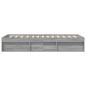 Preview: Bettgestell mit Stauraum Grau Sonoma 80 x 200 cm Holzwerkstoff