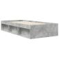 Preview: Bettgestell mit Stauraum Betongrau 80 x 200 cm Holzwerkstoff