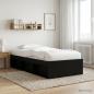 Preview: ARDEBO.de - Bettgestell mit Stauraum mit Regal Schwarze Eiche 80 x 200 cm