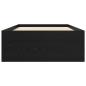 Preview: Bettgestell mit Stauraum mit Regal Schwarze Eiche 80 x 200 cm