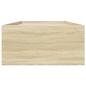 Preview: Bodenbettgestell Sonoma-Eiche 80 x 200 cm Holzwerkstoff