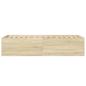 Preview: Bodenbettgestell Sonoma-Eiche 80 x 200 cm Holzwerkstoff