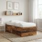 Preview: ARDEBO.de - Bodenbettgestell Altholz 80 x 200 cm Holzwerkstoff