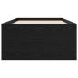 Preview: Bodenbettgestell Schwarze Eiche 80 x 200 cm Holzwerkstoff