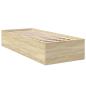 Preview: Bodenbettgestell Sonoma-Eiche 80 x 200 cm Holzwerkstoff