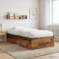 Preview: ARDEBO.de - Bodenbettgestell Altholz 80 x 200 cm Holzwerkstoff