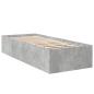 Preview: Bodenbettgestell Betongrau 80 x 200 cm Holzwerkstoff