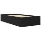 Preview: Bodenbettgestell Schwarze Eiche 80 x 200 cm Holzwerkstoff