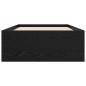 Preview: Bodenbettgestell Schwarze Eiche 80 x 200 cm Holzwerkstoff