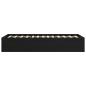 Preview: Bodenbettgestell Schwarze Eiche 80 x 200 cm Holzwerkstoff