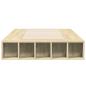 Preview: Bettgestell mit Stauraum Sonoma-Eiche 80 x 200 cm Holzwerkstoff